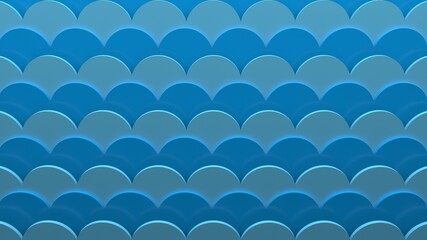 3d abstract colorful background of various geometric shapes. blue & cyan,