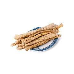 Ginseng or Dried Ginseng on a background new.