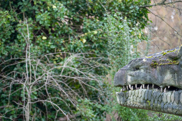 Crystal Palace Dinosaurs in Crystal Palace Park, London, England, United Kingdom