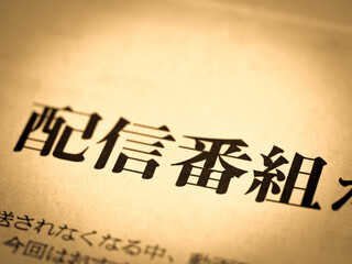 「配信番組」の見出し