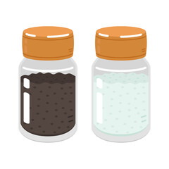 Salt and pepper vector. wallpaper. salt and pepper on white background.