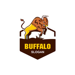 buffalo logo , bull logo vector