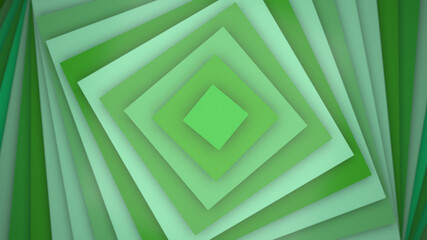 3d abstract colorful background of various geometric shapes. spiral. symmetry. composition