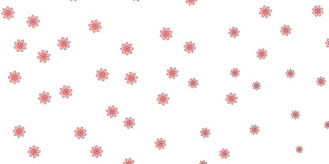 Light Orange vector natural layout with flowers.
