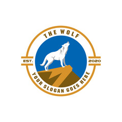wolf logo , wildlife logo vector
