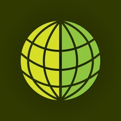 Green globe icon