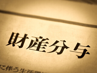 「財産分与」の見出し
