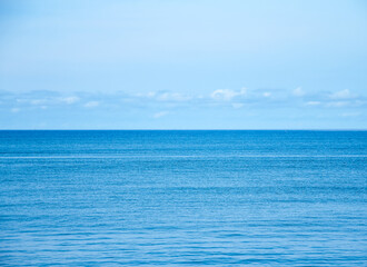 Fototapeta na wymiar blue sea and blue sky