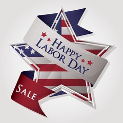 Labor day label