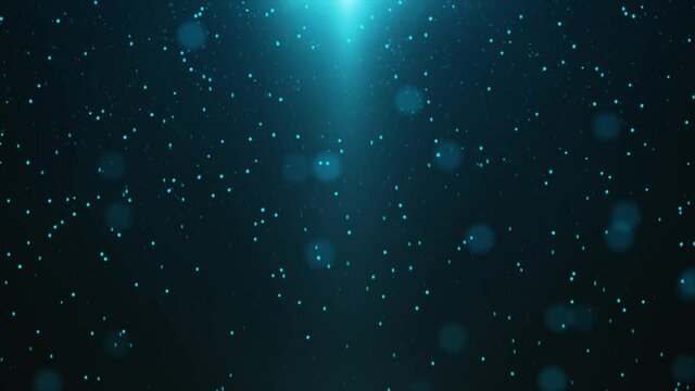 Blue Particles Flowing to Light