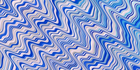 Light Pink, Blue vector background with wry lines. Bright sample with colorful bent lines, shapes. Smart design for your promotions.
