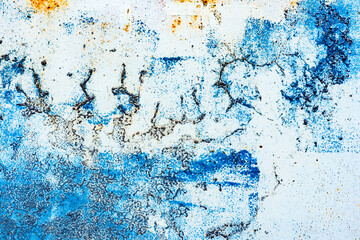 Grunge blue iron texture background, metal background with scratches