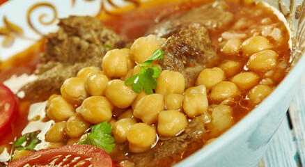 Algerian  berkoukes soup