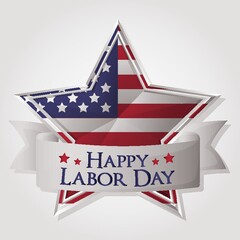 Labor day label
