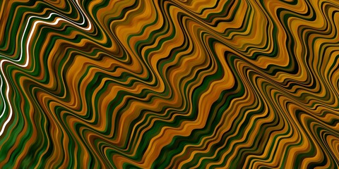 Light Blue, Yellow vector pattern with curved lines. Abstract gradient illustration with wry lines. Pattern for websites, landing pages.