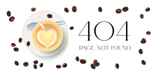 404 - page not found. Use it for print or web banner design.