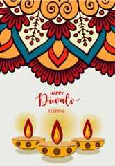 abstract, art, artistic, background, banner, beautiful, candle, card, celebration, ceremony, colorful, creative, culture, decoration, deepavali, deepawali, design, dipawali, diwali, diya lamp, festiva