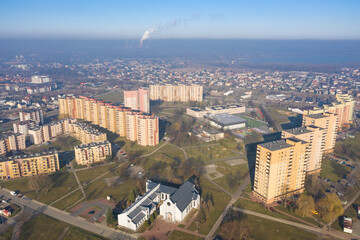 City flats district in Silesia, Poland