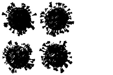 COVID-19 COrona VIrus ink logo