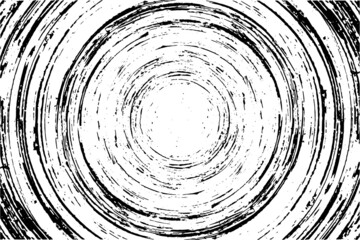 Vector stroke of grunge circular wood texture of wooden background. Grunge circular wave texture illustration.