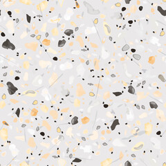Terrazzo Texture Vector. Flooring Seamless Pattern