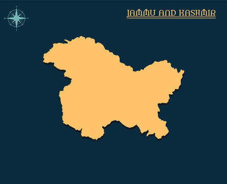 Modern map of JAMMU AND KASHMIR , india state map JAMMU AND KASHMIR , indian state infographics