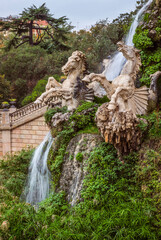 Fototapeta na wymiar Fountain at Parc de la Ciutadella, Barcelona