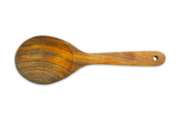 empty wooden turner isolated on white background with clipping path