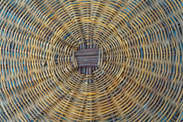 Full Frame Shot Of Wicker Woven basket background for texture