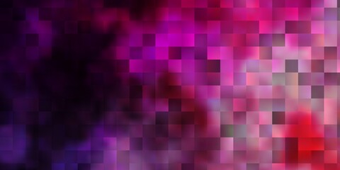 Dark Purple, Pink vector pattern in square style.