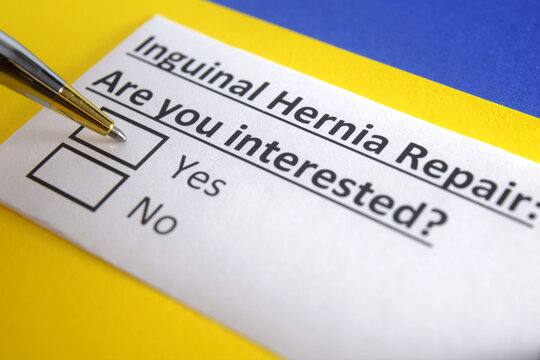 One Person Is Answering Question About Inguinal Hernia Repair.