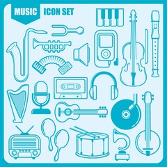 Collection of musical instruments