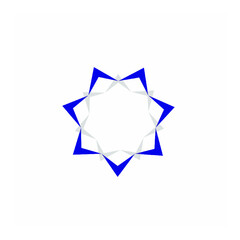 blue circle on white background