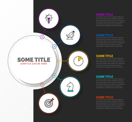 Infographic design template. Creative concept with 5 steps