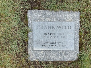 Grave of Frank Wild in "Grytviken" on South Georgia.