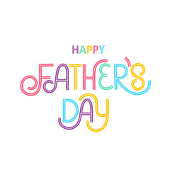 Happy Father`s Day handwritten lettering. Happy Father`s Day typography vector design for greeting cards and poster. Design template celebration. Vector illustration.