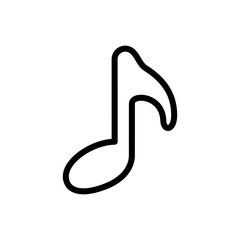 Obraz premium signs of musical notation icon vector symbol template design trendy