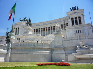 Landmark Monumento Nazionale a Vittorio Emanuele II, Altare della Patria or Vittoriano monument in...