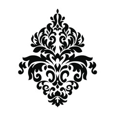 Set of Oriental  damask patterns for greeting cards and wedding invitations.