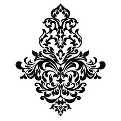 Vector illustration VINTAGE. ornamental floral elements for tattoo, design, cards and prints. Abstract floral vector illustration.