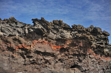 Solidlava on the island of Maui.Hawaii, USA.