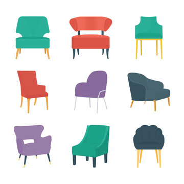 Couches Flat Icons 