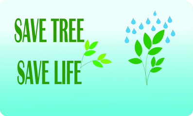 Vector image to represent world environment day and save nature