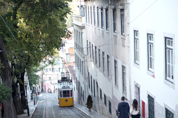 Tramp , Lift in the city of Lisbon,Portugal