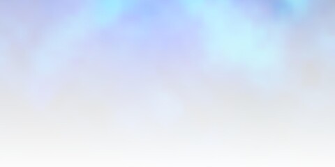 Light BLUE vector backdrop with cumulus. Shining illustration with abstract gradient clouds. Template for websites.