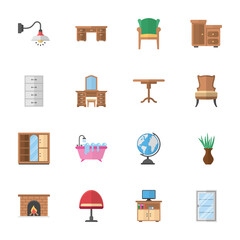 House and Office Interiors Vectors 