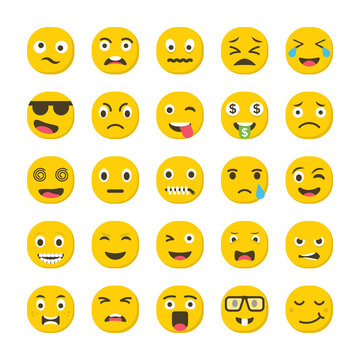Expressions Vector Icons set