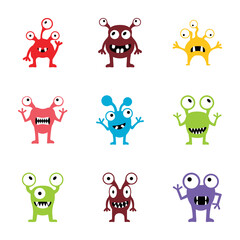 
Cartoon Characters Flat Vectors  
