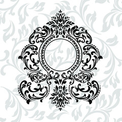 Vector illustration VINTAGE. ornamental floral elements for tattoo, design, cards and prints. Abstract floral vector illustration.