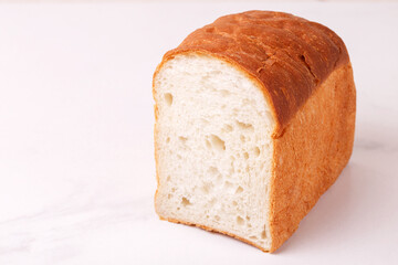French homemade crisp bread slice.